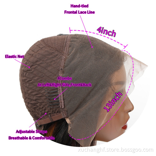 Wholesale Virgin Hair Wigs For Black Women Human Hair Luxury Jewish Wigs Glueless Pre Plucked Straight Human Hair Wig
